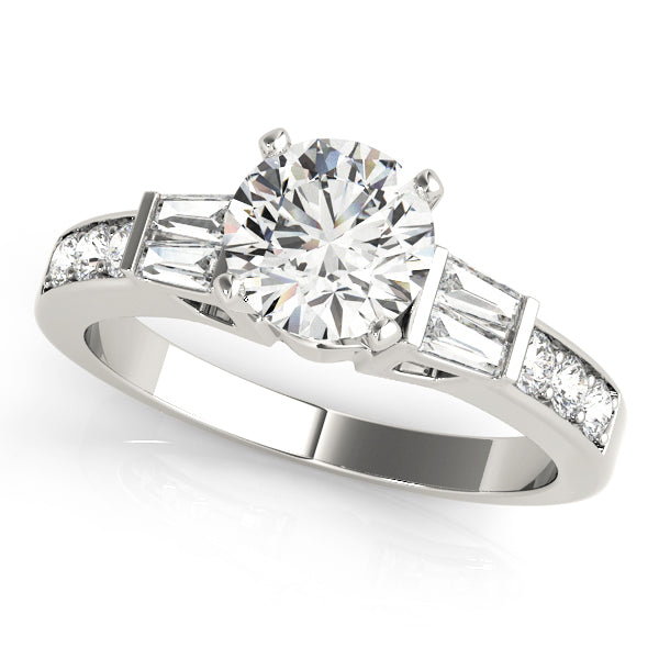 Baguette Fancy Shape Diamond Engagement Ring · 0.42 ct tw