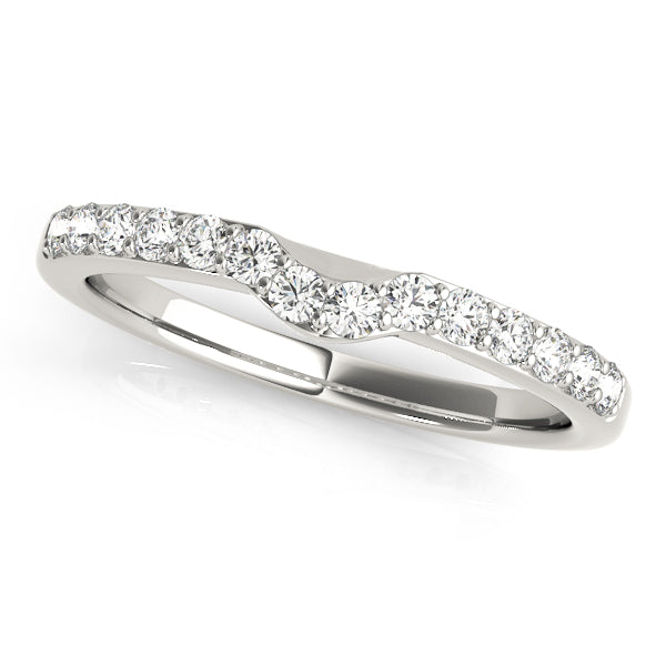 Curved Diamond Wedding Band · 0.28 ct tw
