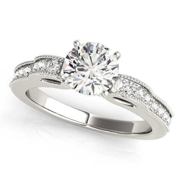 Single Row Prong Set Diamond Engagement Ring · 0.16 ct tw