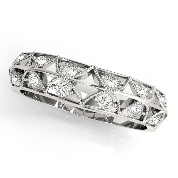 Curved Diamond Wedding Band · 0.17 ct tw