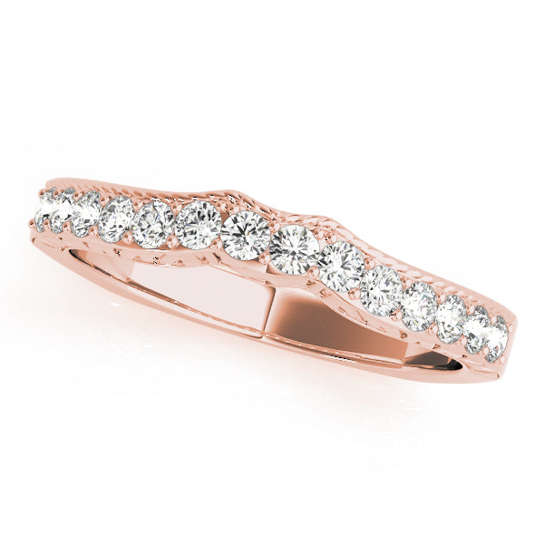 Curved Diamond Wedding Band · 0.28 ct tw