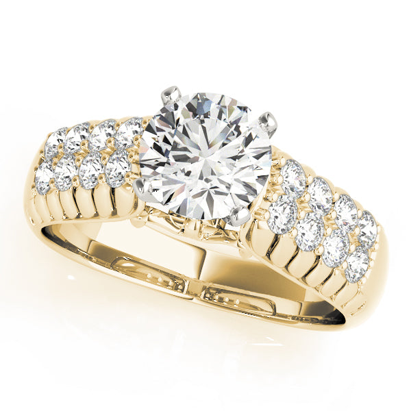 Pave Diamond Engagement Ring · 0.48 ct tw