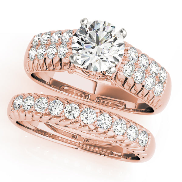 Pave Diamond Engagement Ring · 0.48 ct tw