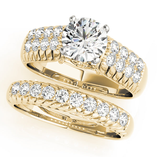 Pave Diamond Engagement Ring · 0.48 ct tw
