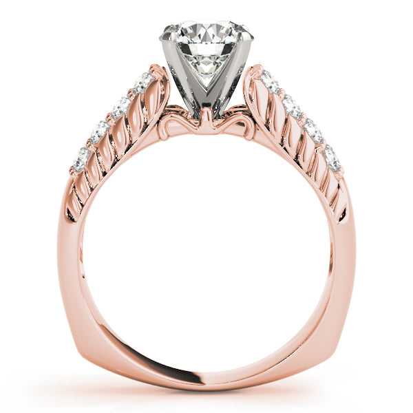 Pave Diamond Engagement Ring · 0.48 ct tw