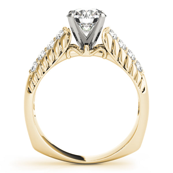 Pave Diamond Engagement Ring · 0.48 ct tw