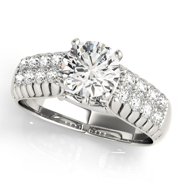 Pave Diamond Engagement Ring · 0.48 ct tw