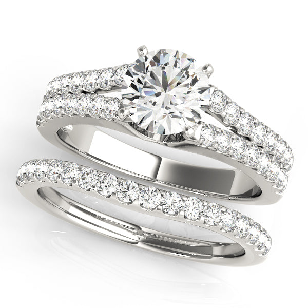 Multi-Row Diamond Engagement Ring · 0.48 ct tw