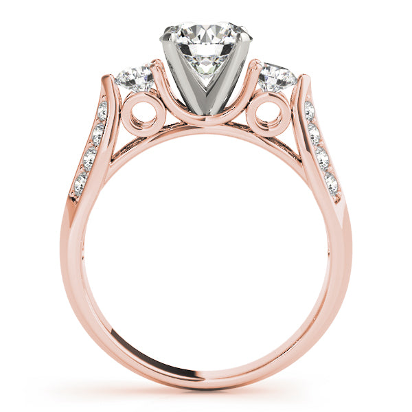 Round Three-Stone Diamond Engagement Ring · 0.65 ct tw