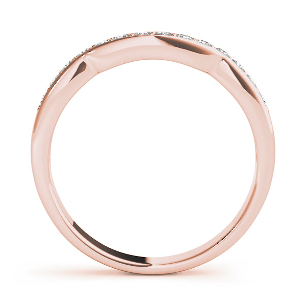 Curved Diamond Wedding Band · 0.14 ct tw