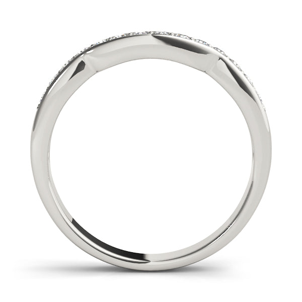 Curved Diamond Wedding Band · 0.14 ct tw