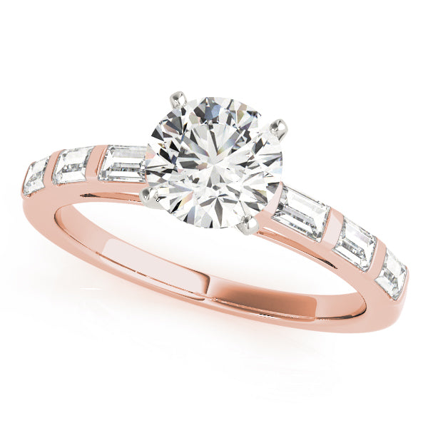 Baguette Fancy Shape Diamond Engagement Ring · 0.54 ct tw
