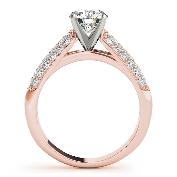 Pave Diamond Engagement Ring · 0.38 ct tw