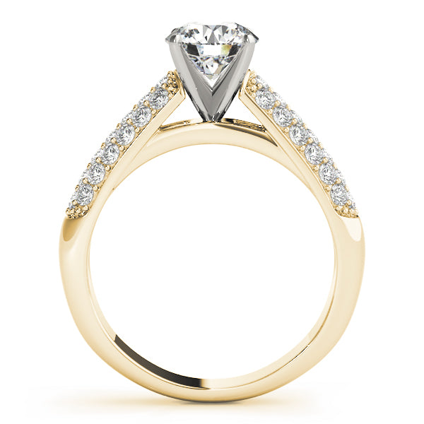 Pave Diamond Engagement Ring · 0.38 ct tw
