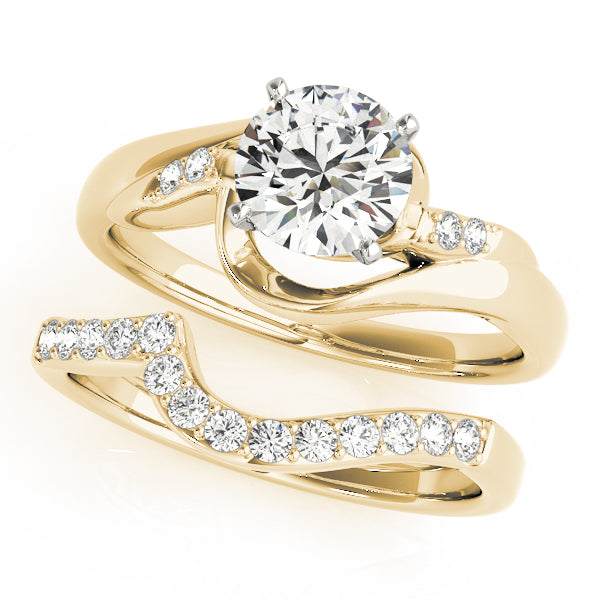 Bypass Diamond Engagement Ring · 0.04 ct tw