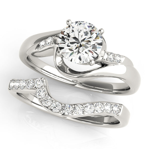 Bypass Diamond Engagement Ring · 0.04 ct tw