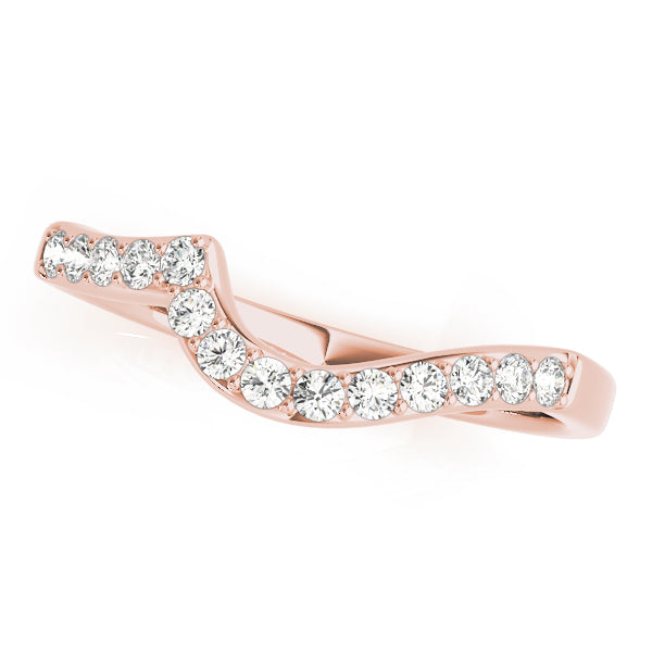 Curved Diamond Wedding Band · 0.21 ct tw