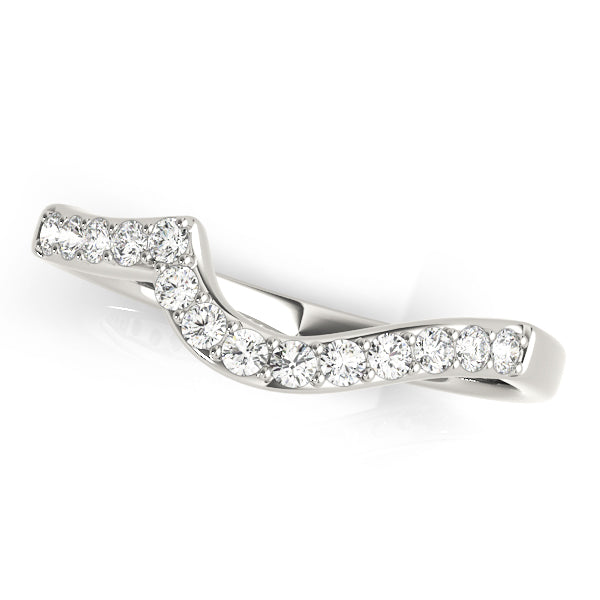 Curved Diamond Wedding Band · 0.21 ct tw