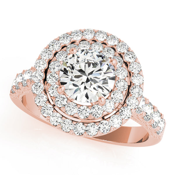 Round Halo Diamond Engagement Ring · 2.68 ct tw