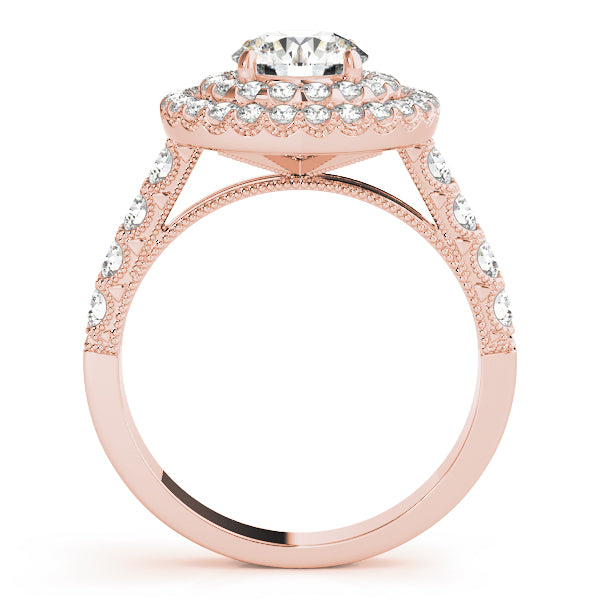 Round Halo Diamond Engagement Ring · 2.03 ct tw