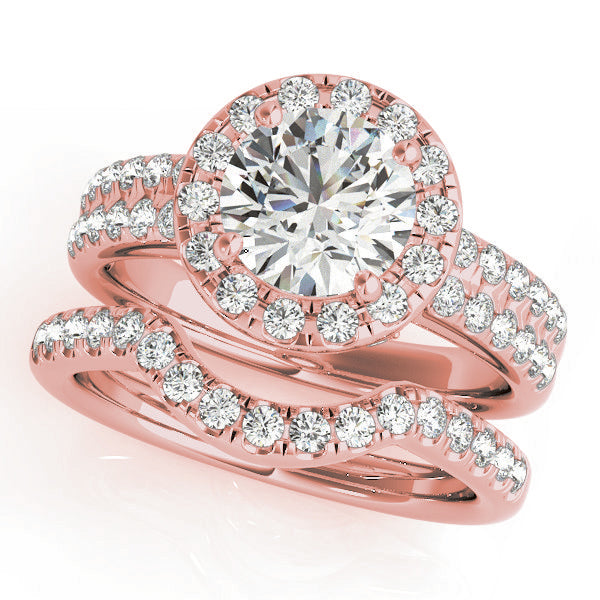 Round Halo Diamond Engagement Ring · 1.60 ct tw
