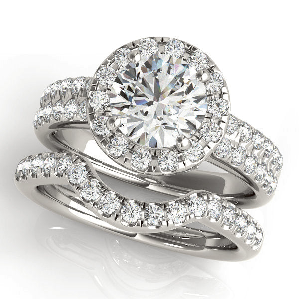 Round Halo Diamond Engagement Ring · 2.41 ct tw