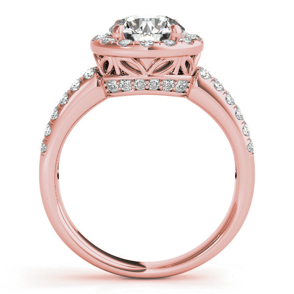 Round Halo Diamond Engagement Ring · 1.60 ct tw