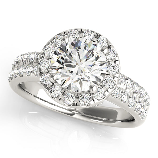Round Halo Diamond Engagement Ring · 2.92 ct tw