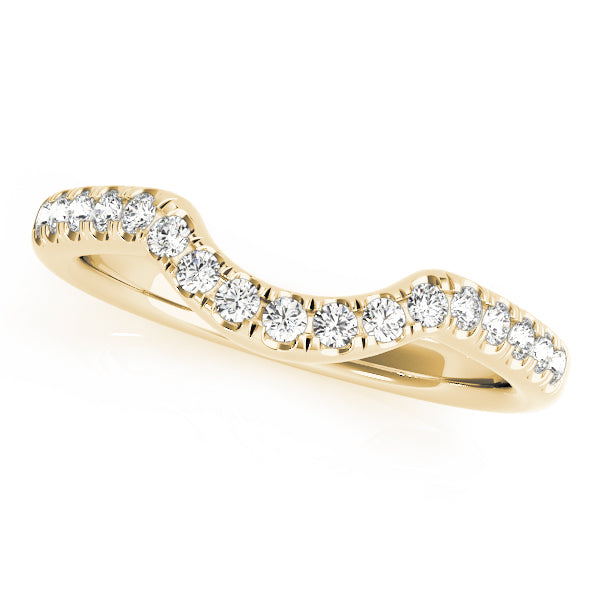 Curved Diamond Wedding Band · 0.18 ct tw