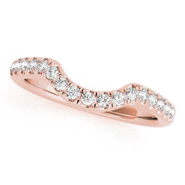 Curved Diamond Wedding Band · 0.18 ct tw
