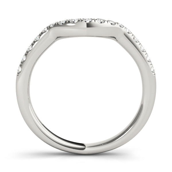 Curved Diamond Wedding Band · 0.18 ct tw