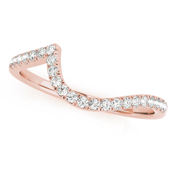 Curved Diamond Wedding Band · 0.18 ct tw