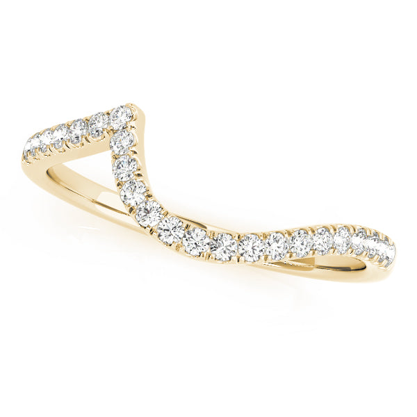 Curved Diamond Wedding Band · 0.16 ct tw