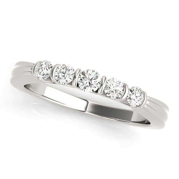Bar Set Diamond Wedding Band · 0.30 ct tw