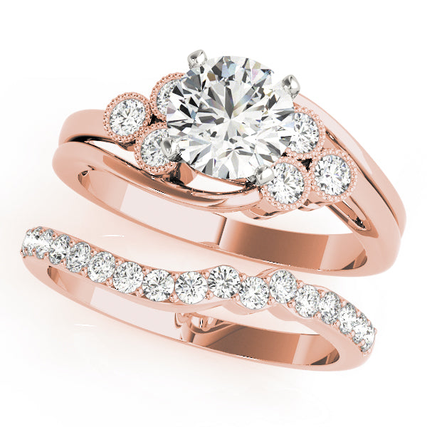Cluster Sides Diamond Engagement Ring · 0.18 ct tw