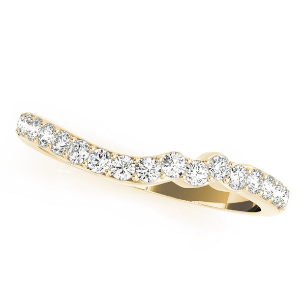 Curved Diamond Wedding Band · 0.34 ct tw