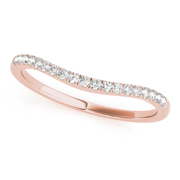 Curved Diamond Wedding Band · 0.14 ct tw