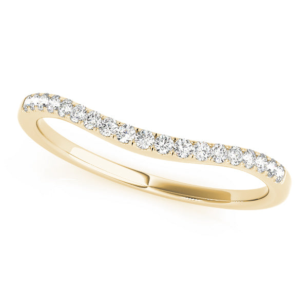 Curved Diamond Wedding Band · 0.18 ct tw