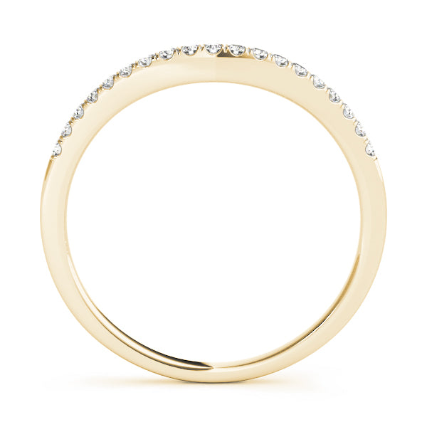 Curved Diamond Wedding Band · 0.09 ct tw