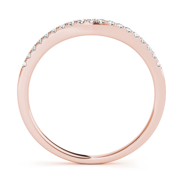 Curved Diamond Wedding Band · 0.14 ct tw