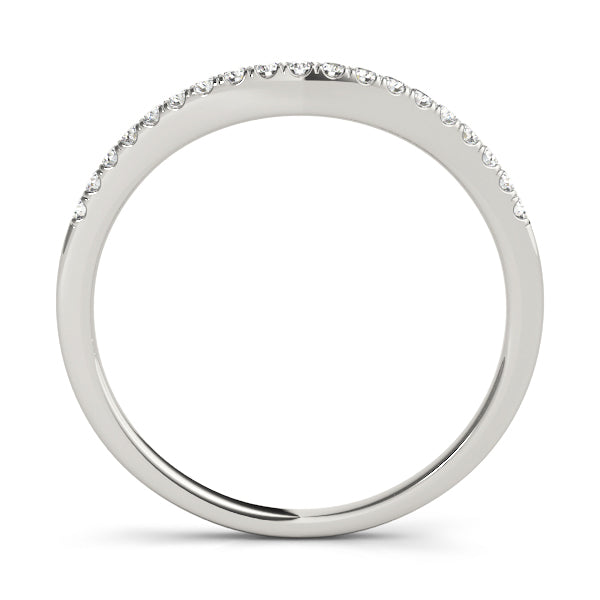 Curved Diamond Wedding Band · 0.10 ct tw
