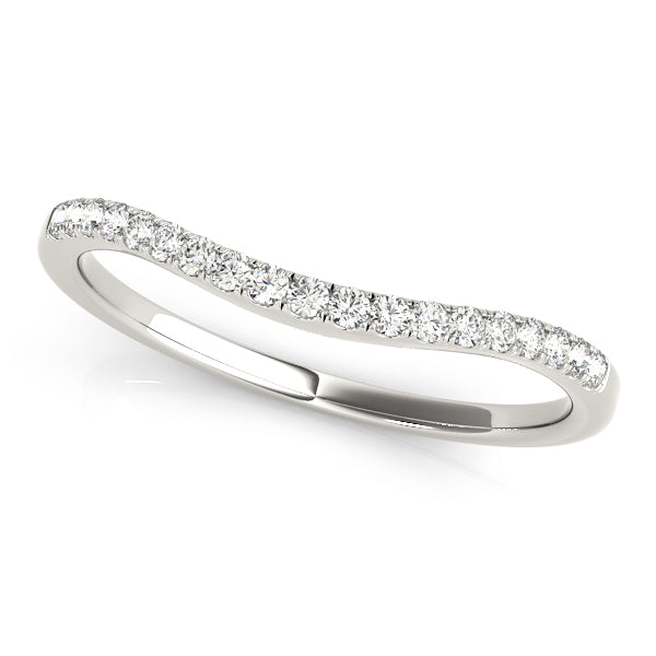 Curved Diamond Wedding Band · 0.14 ct tw
