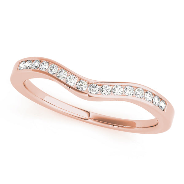Curved Diamond Wedding Band · 0.12 ct tw