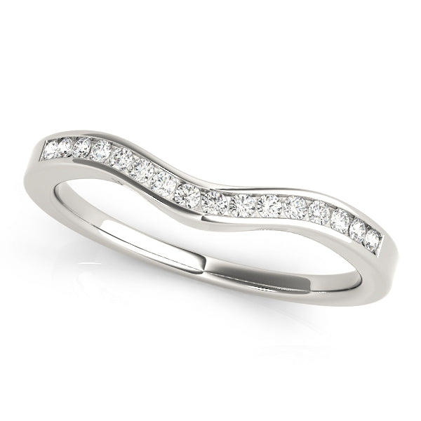Curved Diamond Wedding Band · 0.12 ct tw