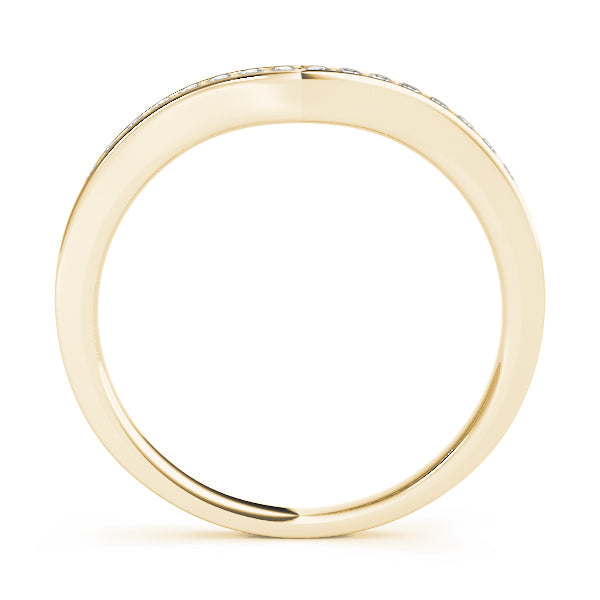 Curved Diamond Wedding Band · 0.12 ct tw