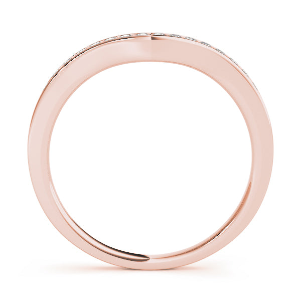 Curved Diamond Wedding Band · 0.12 ct tw