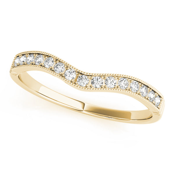 Curved Diamond Wedding Band · 0.11 ct tw