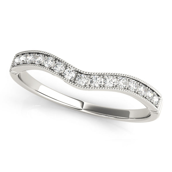 Curved Diamond Wedding Band · 0.11 ct tw