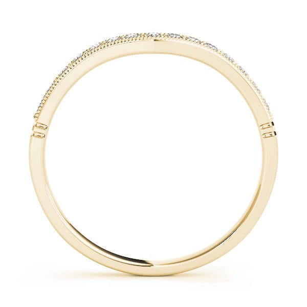 Curved Diamond Wedding Band · 0.07 ct tw