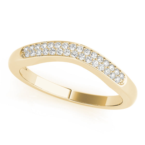 Curved Diamond Wedding Band · 0.15 ct tw